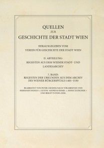 Regesten der Urkunden aus dem Archiv des Wiener Bürgerspitals 1401-1530 Foto №1