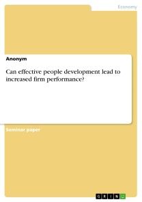 Can effective people development lead to increased firm performance? Foto 1