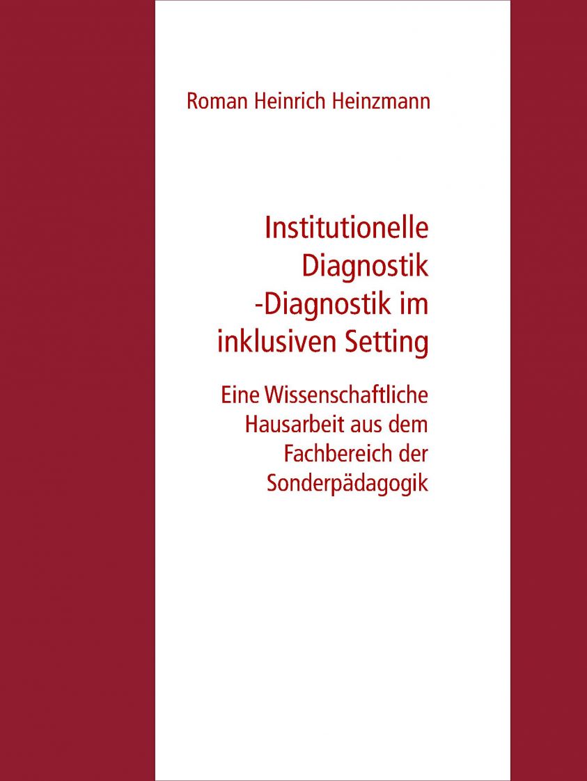Institutionelle Diagnostik -Diagnostik im inklusiven Setting Foto №1