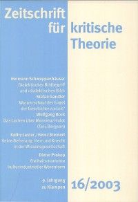 Zeitschrift für kritische Theorie / Zeitschrift für kritische Theorie, Heft 16 Foto №1