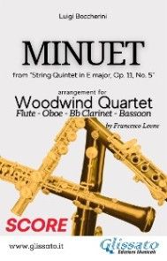Minuet - Woodwind Quartet (SCORE) photo №1