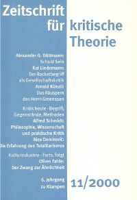 Zeitschrift für kritische Theorie / Zeitschrift für kritische Theorie, Heft 11 Foto №1