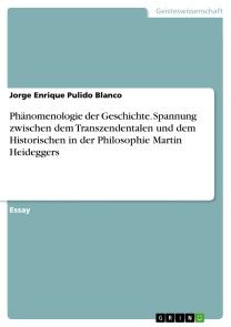 Phänomenologie der Geschichte. Spannung zwischen dem Transzendentalen und dem Historischen in der Philosophie Martin Heideggers Foto №1