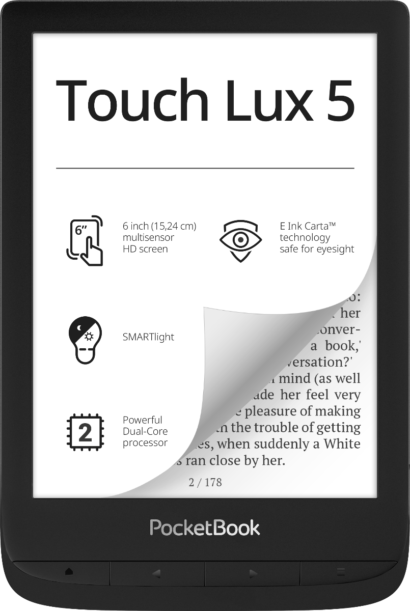 PocketBook Touch Lux 5 Ink Black Foto 1