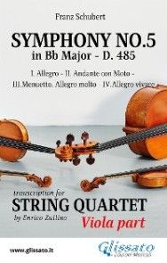 Symphony No.5 - D.485 for String Quartet (Viola) photo №1
