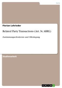 Related Party Transactions (Art. 9c ARRL) Foto №1