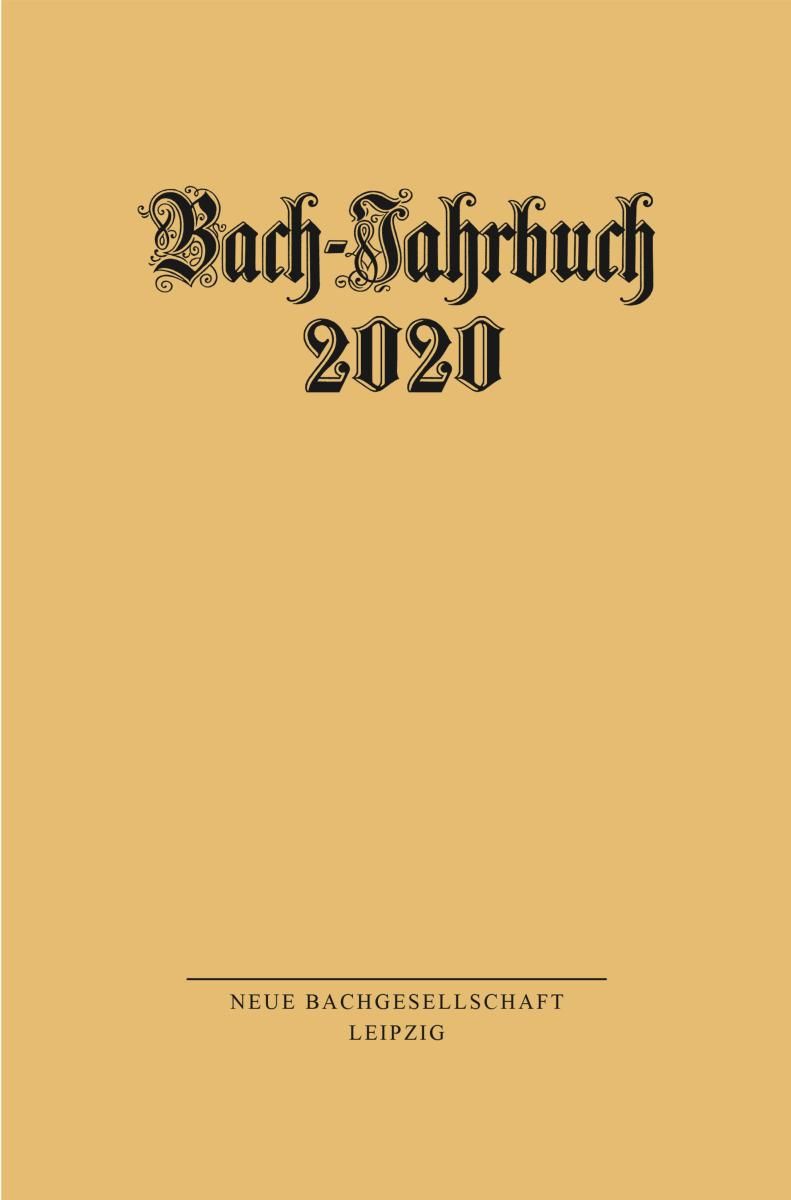 Bach-Jahrbuch 2020 Foto №1