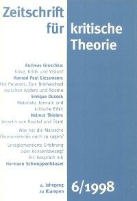 Zeitschrift für kritische Theorie / Zeitschrift für kritische Theorie, Heft 6 Foto №1