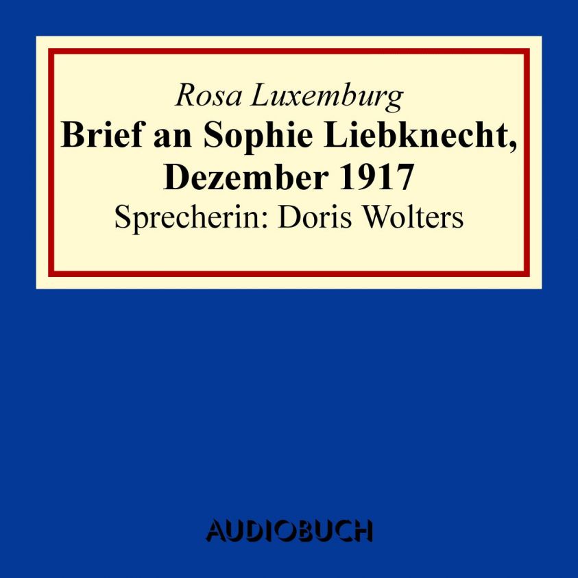 Brief an Sophie Liebknecht, Dezember 1917 Foto 2