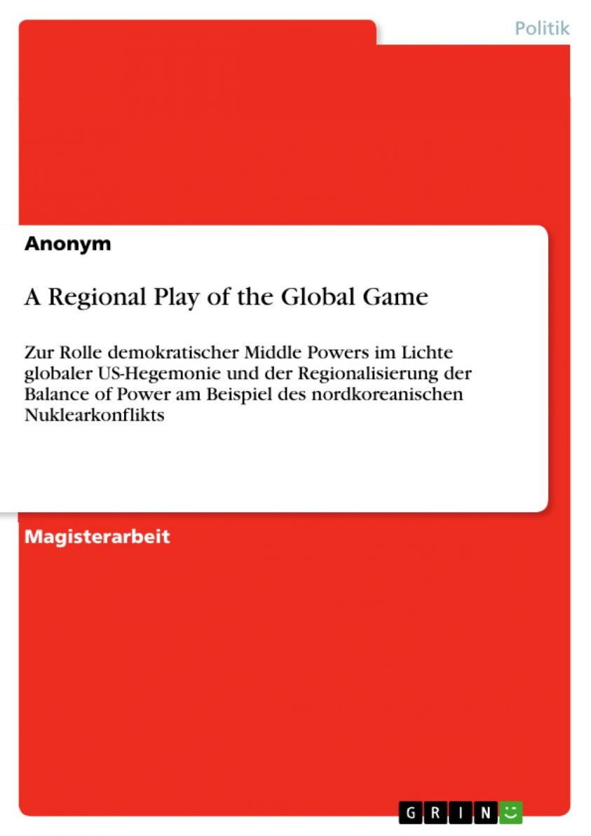 A Regional Play of the Global Game Foto №1