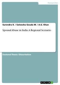 Spousal Abuse in India. A Regional Scenario photo №1