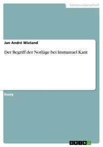 Der Begriff der Notlüge bei Immanuel Kant Foto №1