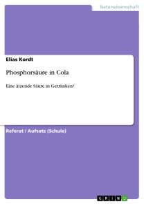 Phosphorsäure in Cola Foto №1