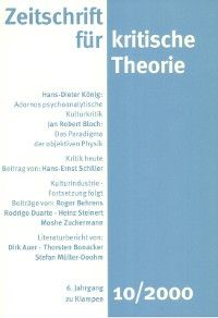 Zeitschrift für kritische Theorie / Zeitschrift für kritische Theorie, Heft 10 Foto №1