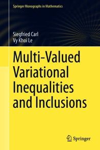 Multi-Valued Variational Inequalities and Inclusions photo №1