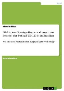 Effekte von Sportgroßveranstaltungen am Beispiel der Fußball WM 2014 in Brasilien Foto №1