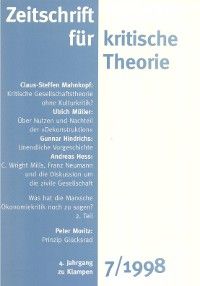Zeitschrift für kritische Theorie / Zeitschrift für kritische Theorie, Heft 7 Foto №1