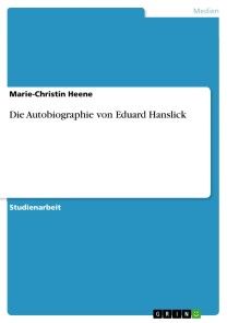 Die Autobiographie von Eduard Hanslick Foto №1