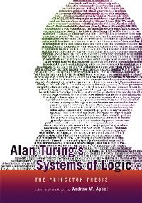 Alan Turing's Systems of Logic photo №1