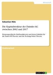 Die Kapitalstruktur der Daimler AG zwischen 2002 und 2017 Foto №1