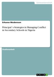 Principal´s Strategies in Managing Conflict in Secondary Schools in Nigeria Foto №1
