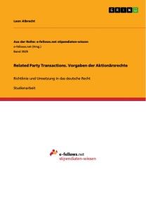Related Party Transactions. Vorgaben der Aktionärsrechte Foto №1