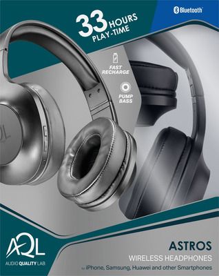 AQL Over-Ear Bluetooth-Kopfhörer ASTROS, schwarz photo 1
