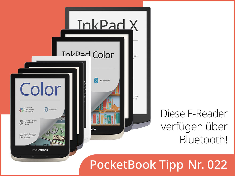 Welche PocketBook E-Reader verfügen über Bluetooth?