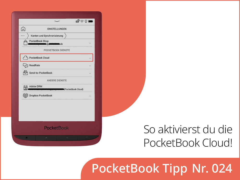Wie aktivierst du die PocketBook Cloud?
