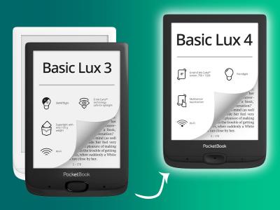 Willkommen zum nächsten Kapitel: Jetzt umsteigen vom PocketBook Basic Lux 3 auf den Basic Lux 4!  