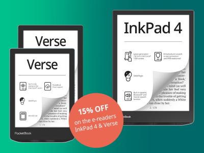 Read Anywhere: Save 15% on Verse and InkPad 4 E-Readers