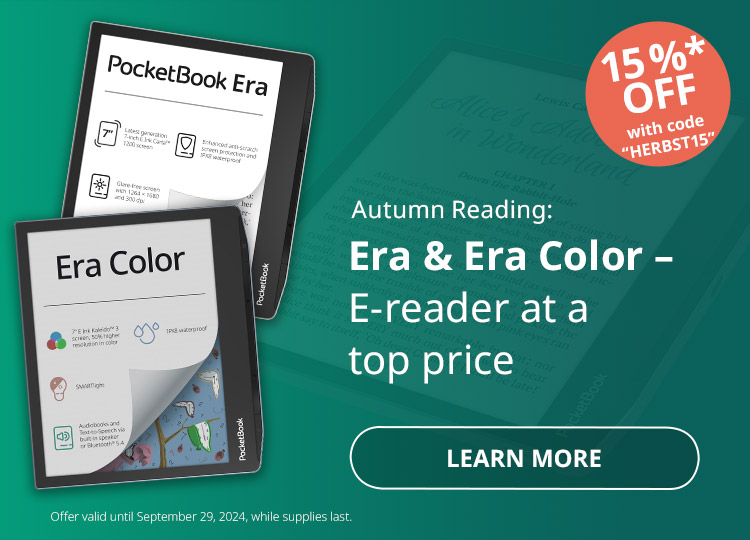 Autumn Reading: 15% Off at E-Reader Era 6 Era Color