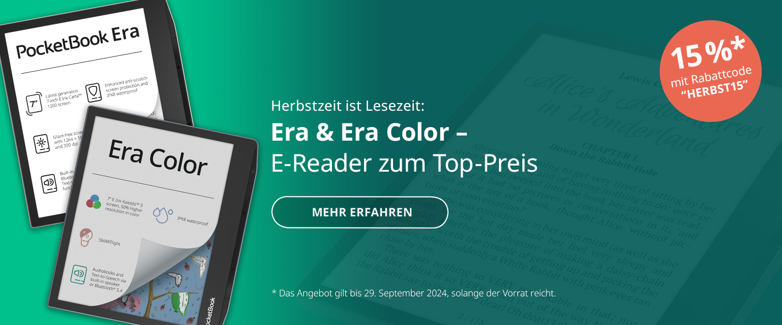 Herbstzeit ist Lesezeit: 15 % auf Era/ Era Color