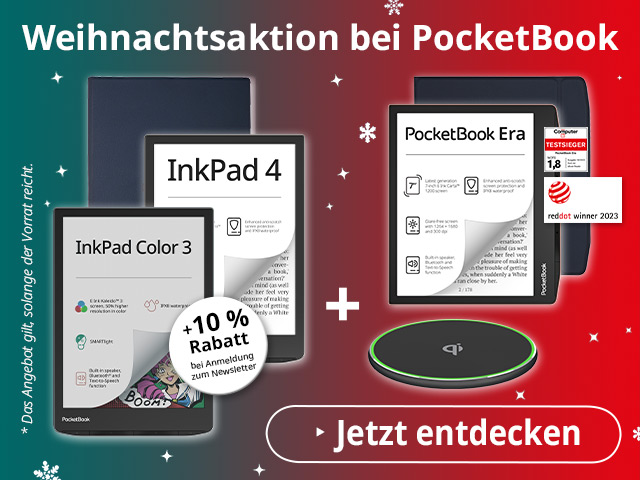 Weihnachtsaktion: E-Reader   Cover   Charger im Kombi-Angebot